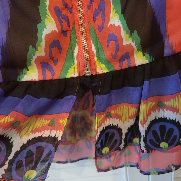 Rampage colorful ruffle top - Picture 7 of 8